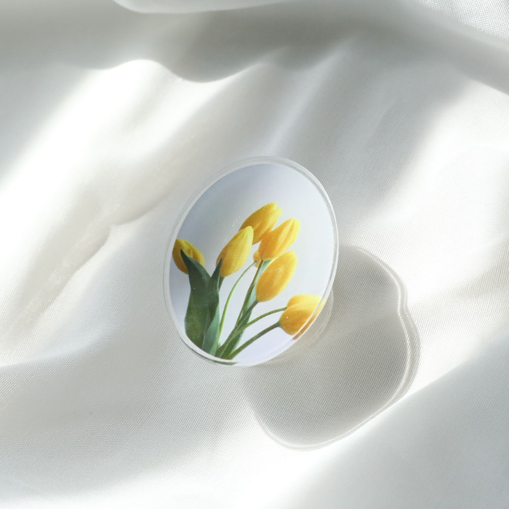 ［acrylic tok］flower color_yellow